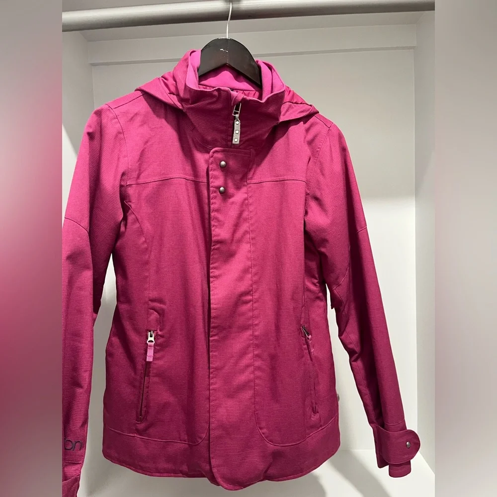 Burton Dry Ride Women's Fuchsia Snowboard Ski Jacket small magenta - Picture 3 of 14